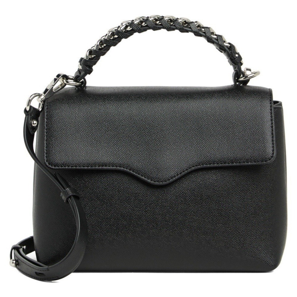 Rebbca Minkoff Flap Black Everyday Crossbody Silver Accent Bag Quality
